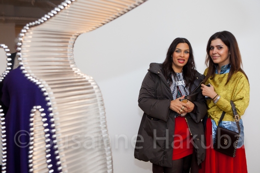 Guests enjoying the private view at Ayyam Gallery London last Thursday.